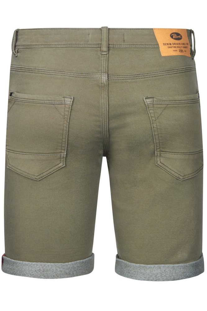 JACKSON GEKLEURDE DENIM SHORT M ROS SHO005 6134 Dusty army